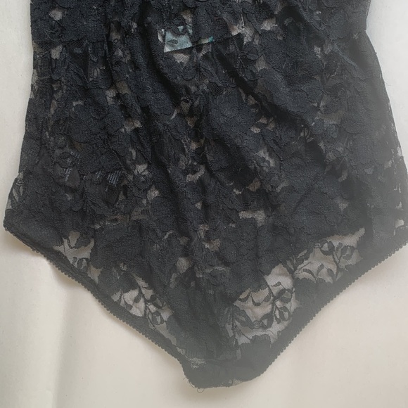 Free People Beach Black Lace Bodysuit Lingerie Top Cami Sexy Size Small - Picture 11 of 15